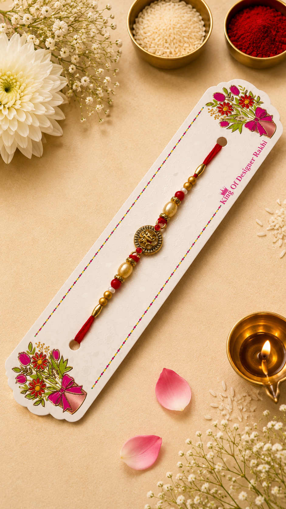 Royal Monogram Designer Rakhi K63