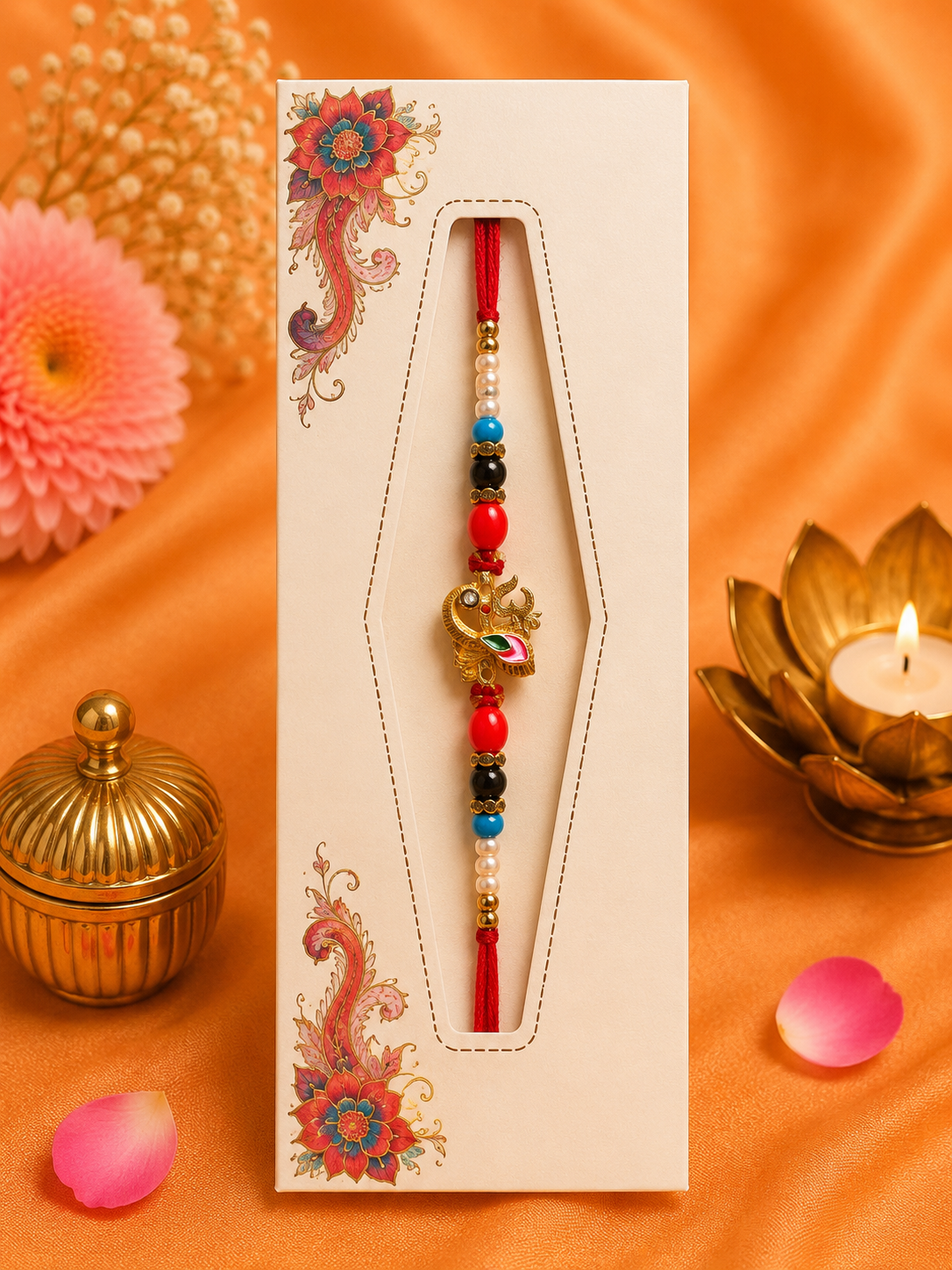 Elegant Peacock Rakhi K4