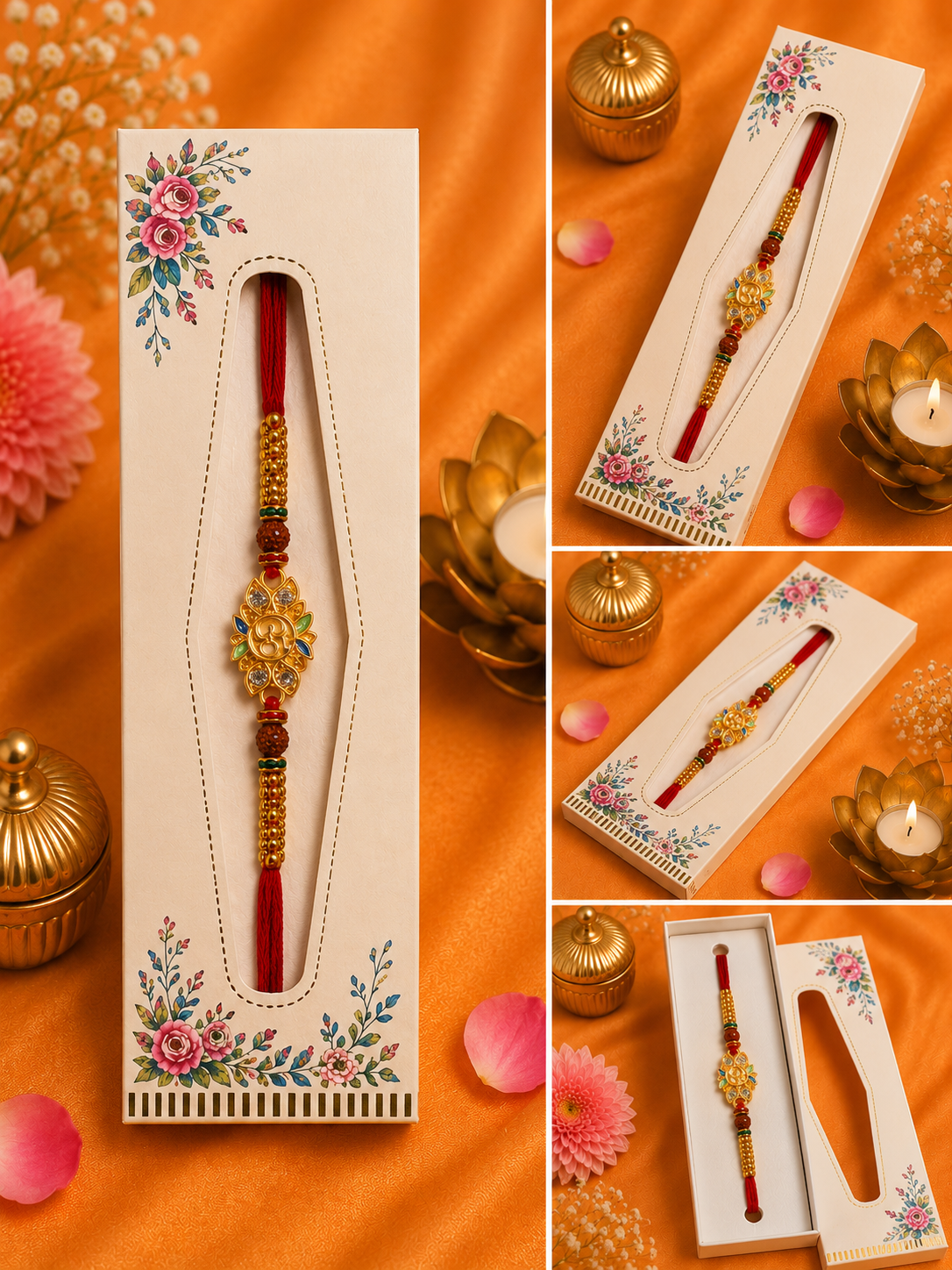 Premium Om Designer Rakhi K6