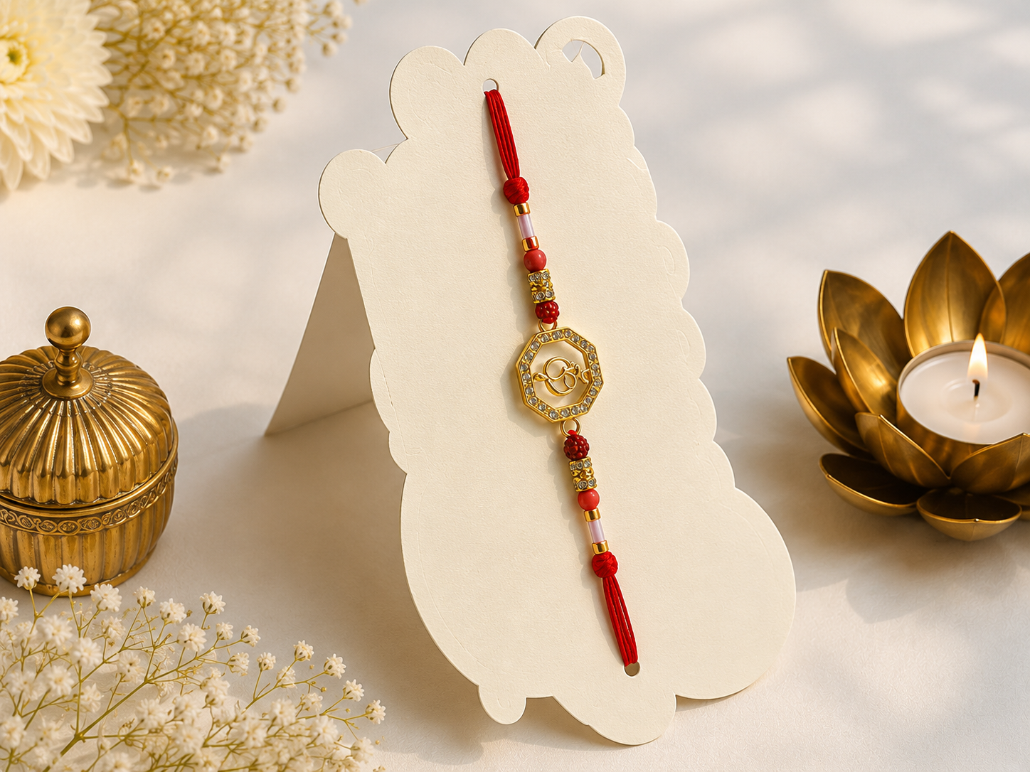 Premium Om Designer Rakhi K10