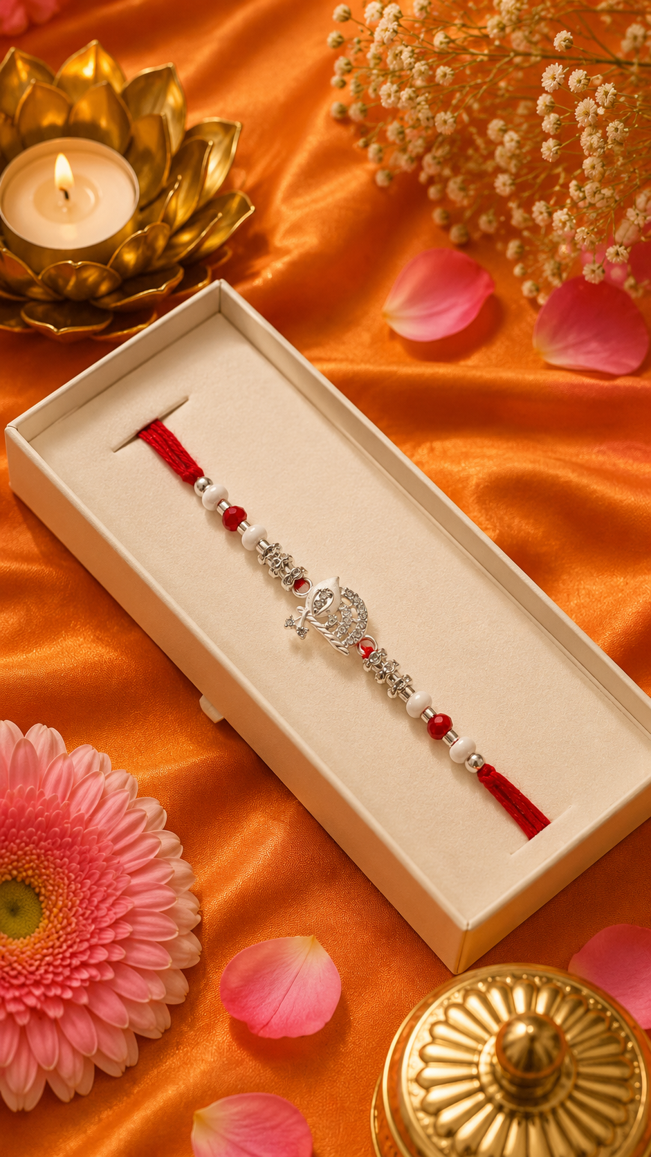 Silver Khanda Divine Rakhi K16