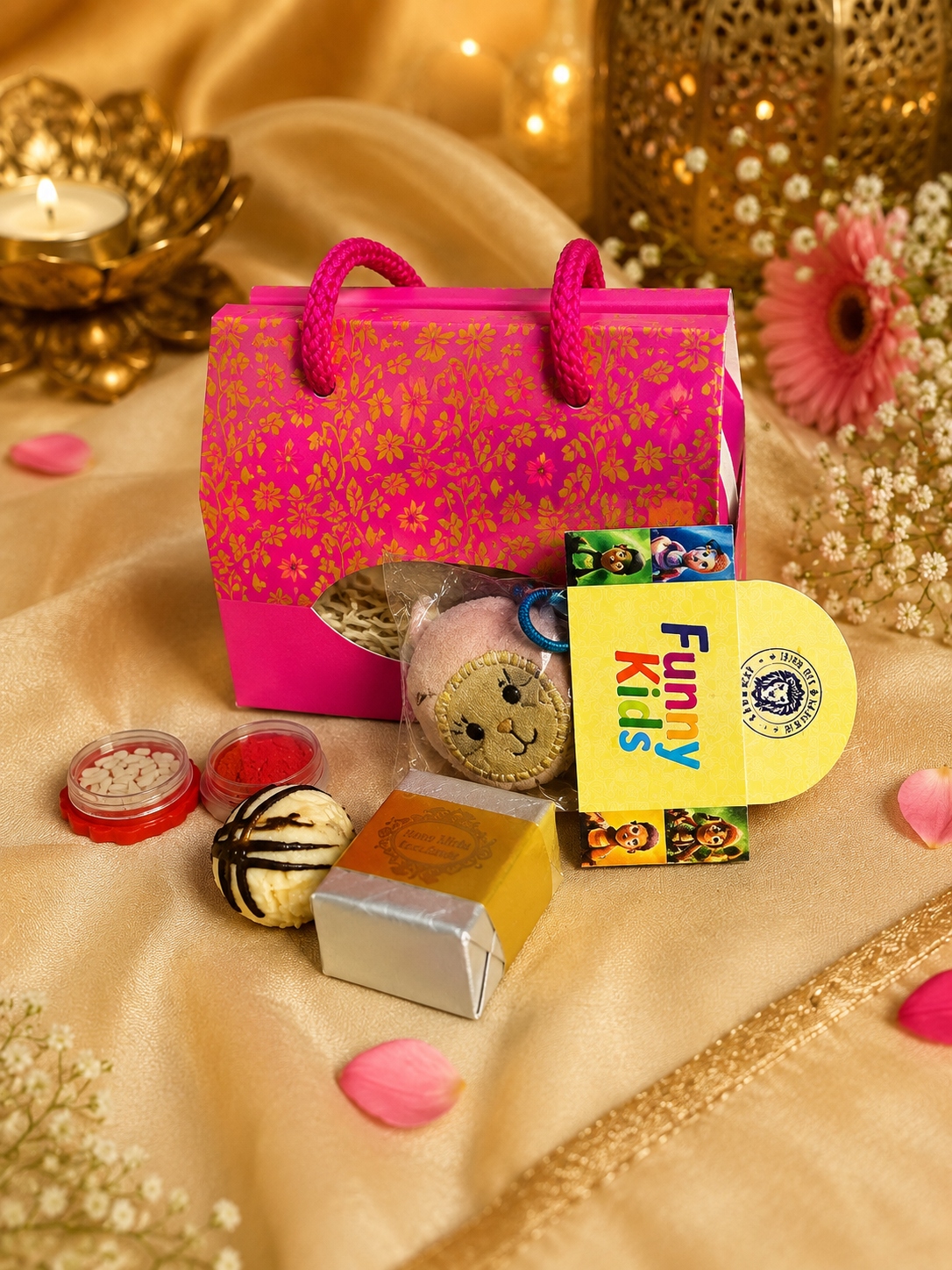 Little Champ Rakhi Gift Hamper With 1 Kid Rakhi.