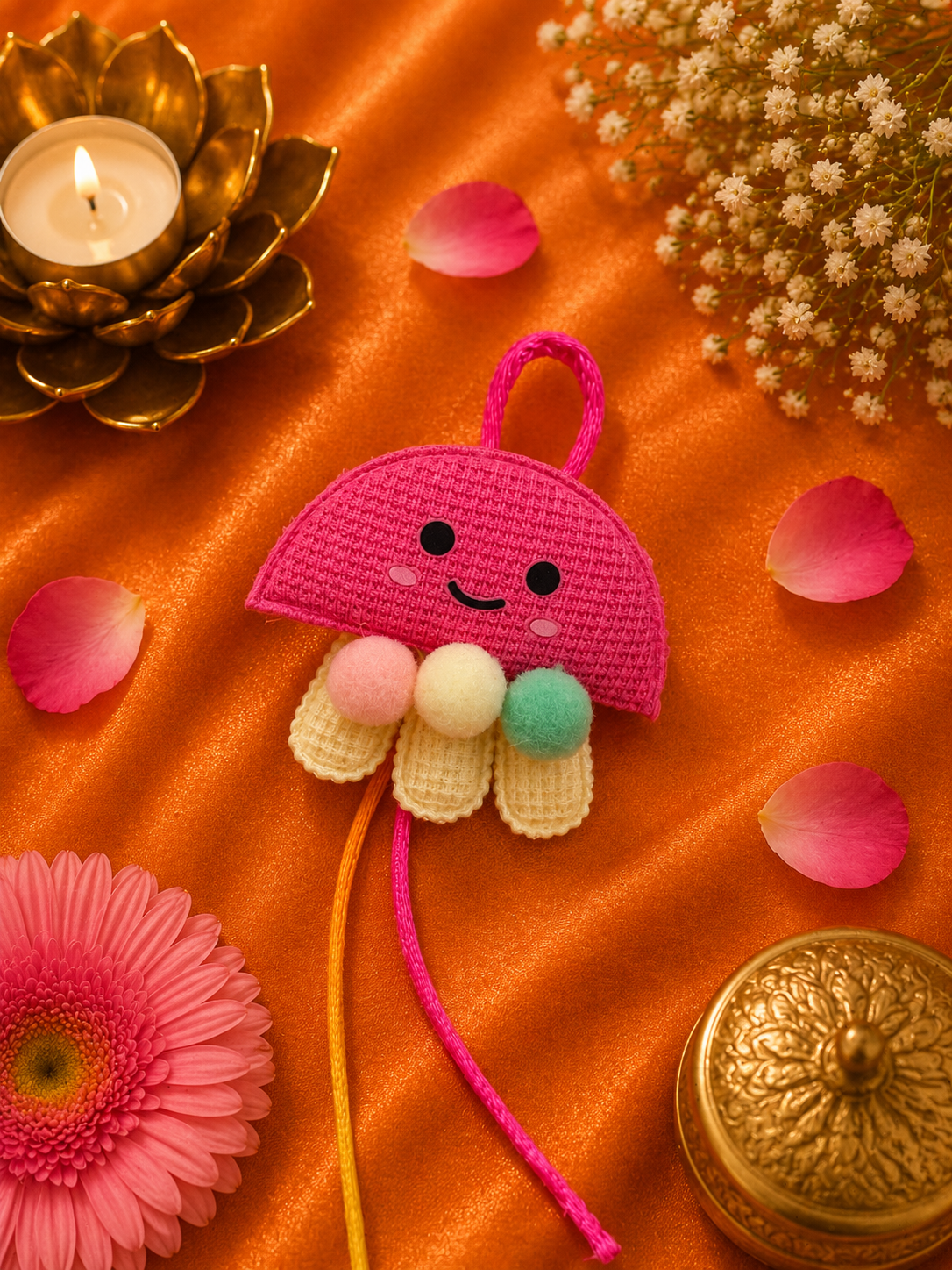 Cute Jellyfish Kids Rakhi for Brother K29