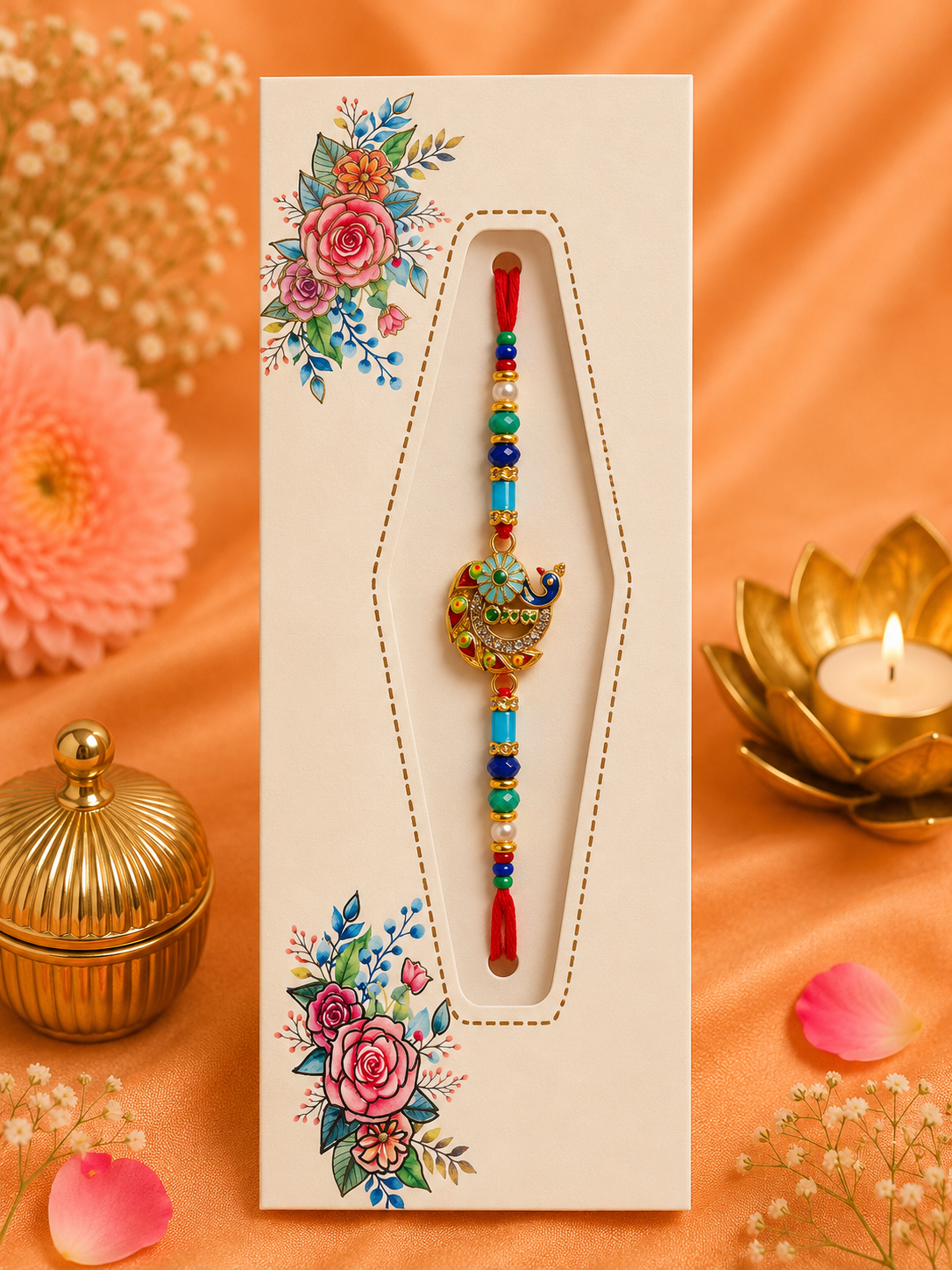 Premium Peacock Designer Rakhi K2