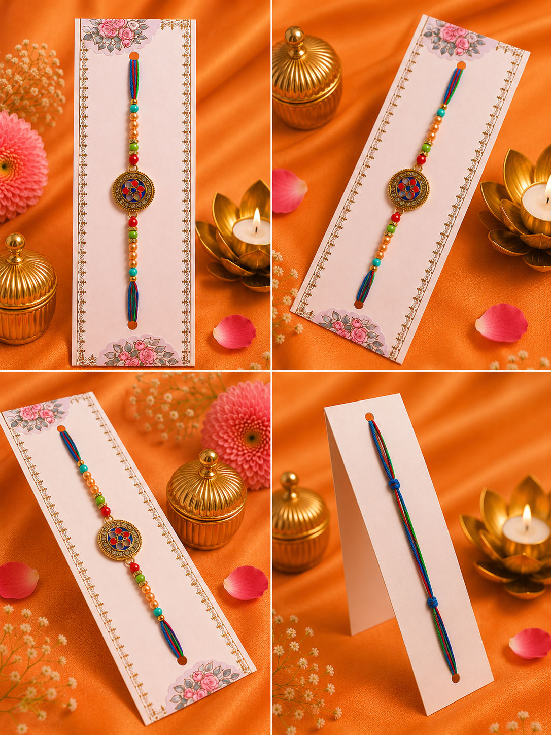 Premium Floral Mandala Designer Rakhi K8
