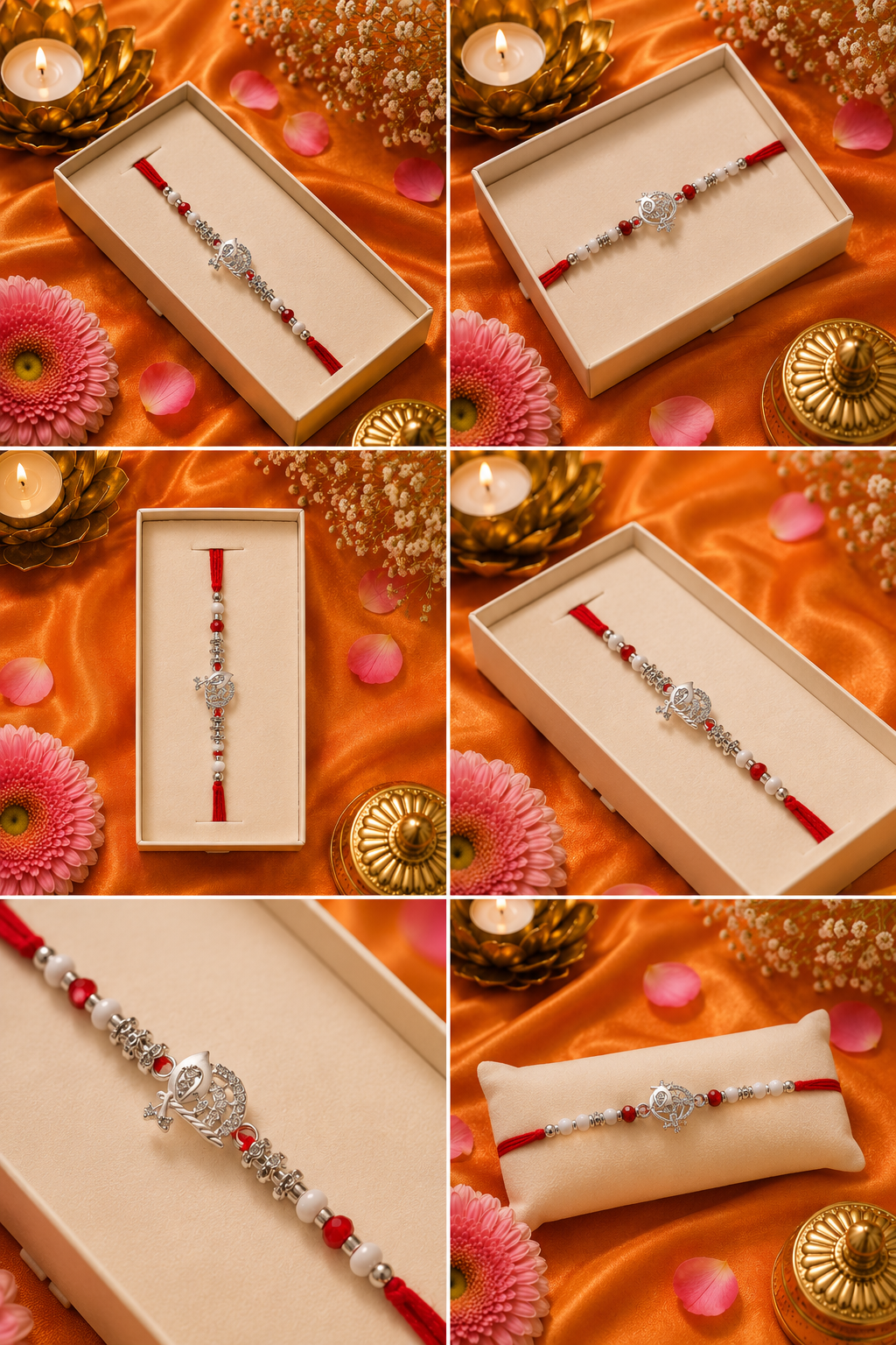 Silver Khanda Divine Rakhi K16